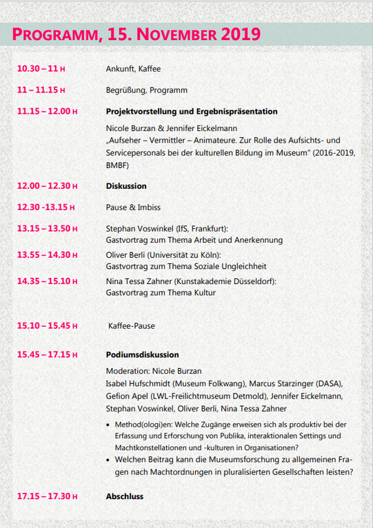 Seite3_Tagungsprogramm Machtordnungen und Interaktionen im Museum DASA_Nov 2019 Seite3_Tagungsprogramm Machtordnungen und Interaktionen im Museum DASA_Nov 2019