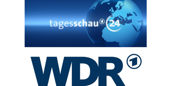 Bild zeigt die Logos der Tagesschau und des WDR