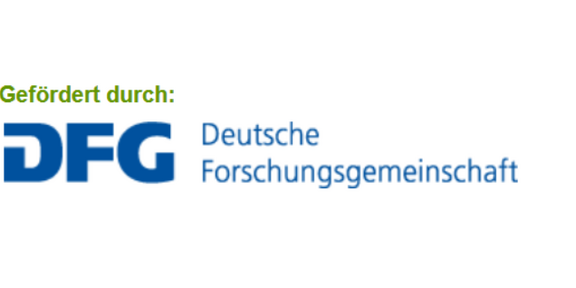 Logo: "Gefördert durch DFG Deutsche Forschungsgesellschaft"