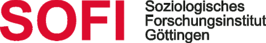 Links rote Buchstaben SOFI und rechts Text Soziologisches Forschungsinstitut Göttingen