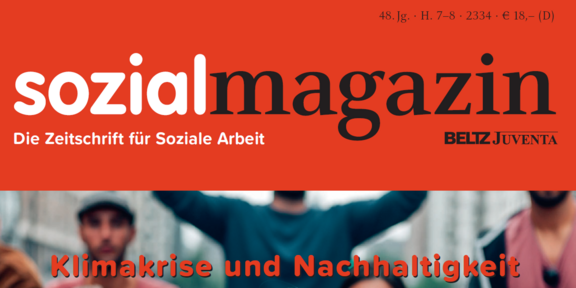 Logo und Cover des Magazins